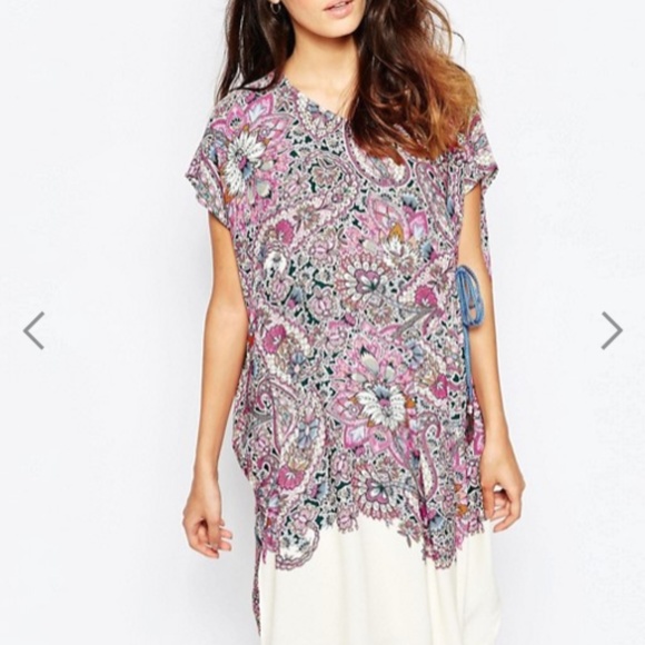 French Connection Sundown Border Drape Oversize - Picture 2 of 4